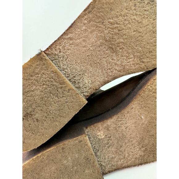 Le Jabot Suede Knee-High Boots Shearling Lined Convertible Fold Over Brown Sz 39 - Picture 10 of 11